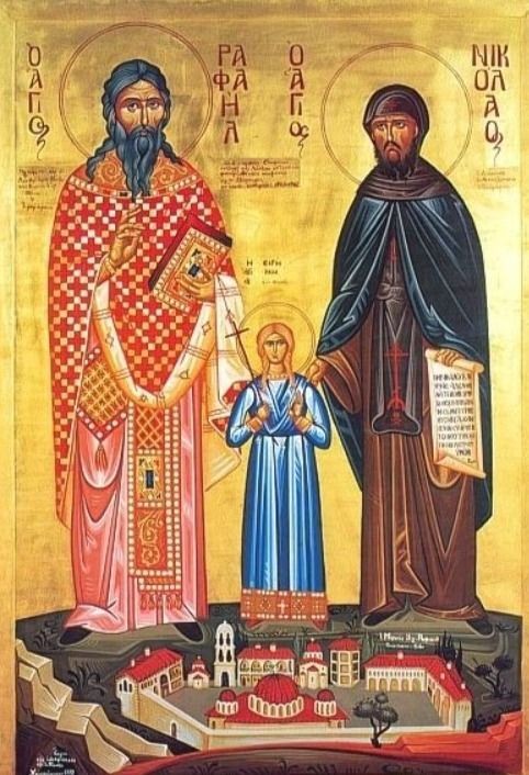 «Δεν το κατάλαβες; Ήταν ο Άγιος Ραφαήλ»: Συγκλονίζει το θαύμα που βίωσε γυναίκα σε μονή στη Μυτιλήνη με τους Άγιους Ραφαήλ, Ειρήνη και Νικόλαο
