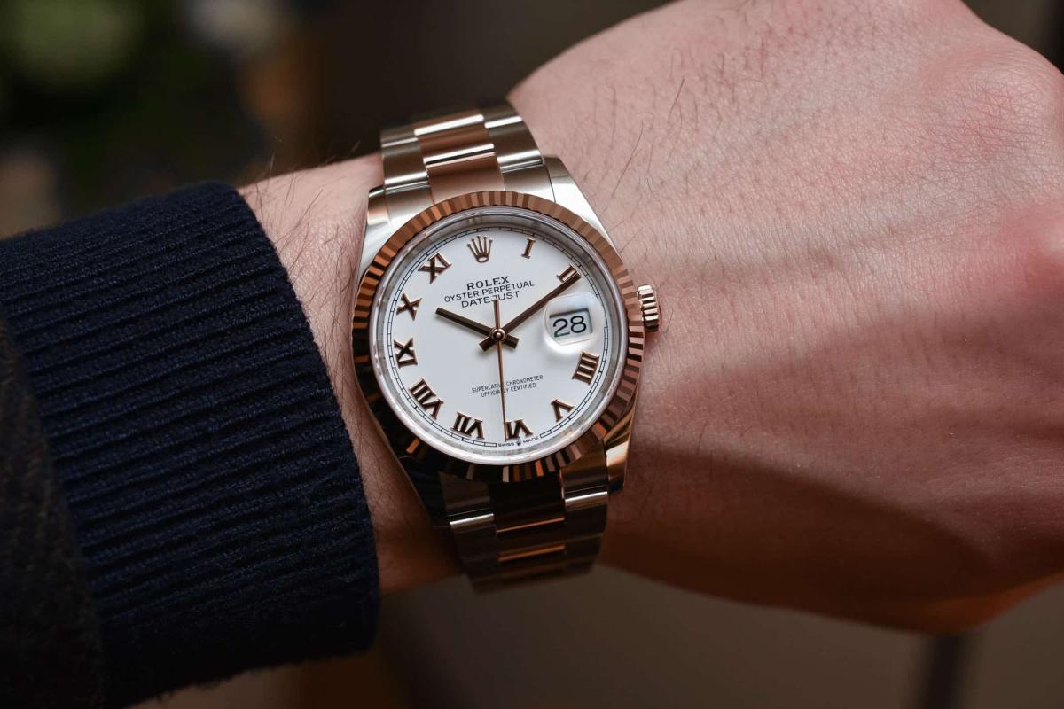 2018 rolex datejust 36 ref 126231 rolesor everose calibre 3235 2