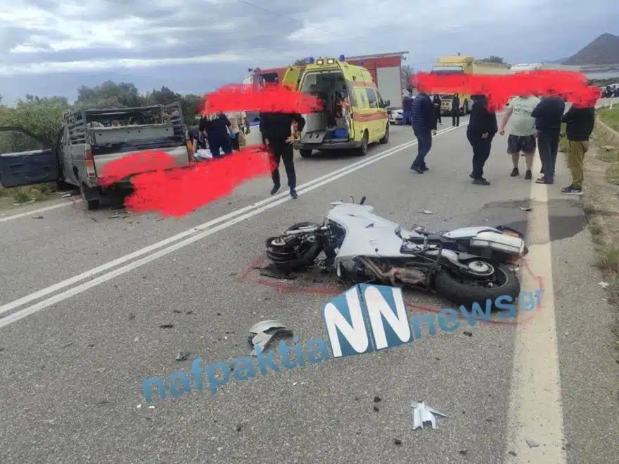 Αγροτικό παρέσυρε δύο μοτοσυκλέτες - Νεκρός 21χρονος, σοβαρά τραυματίας 37χρονος - Τραυματίσθηκε 14χρονος   3 troxaio itea 2