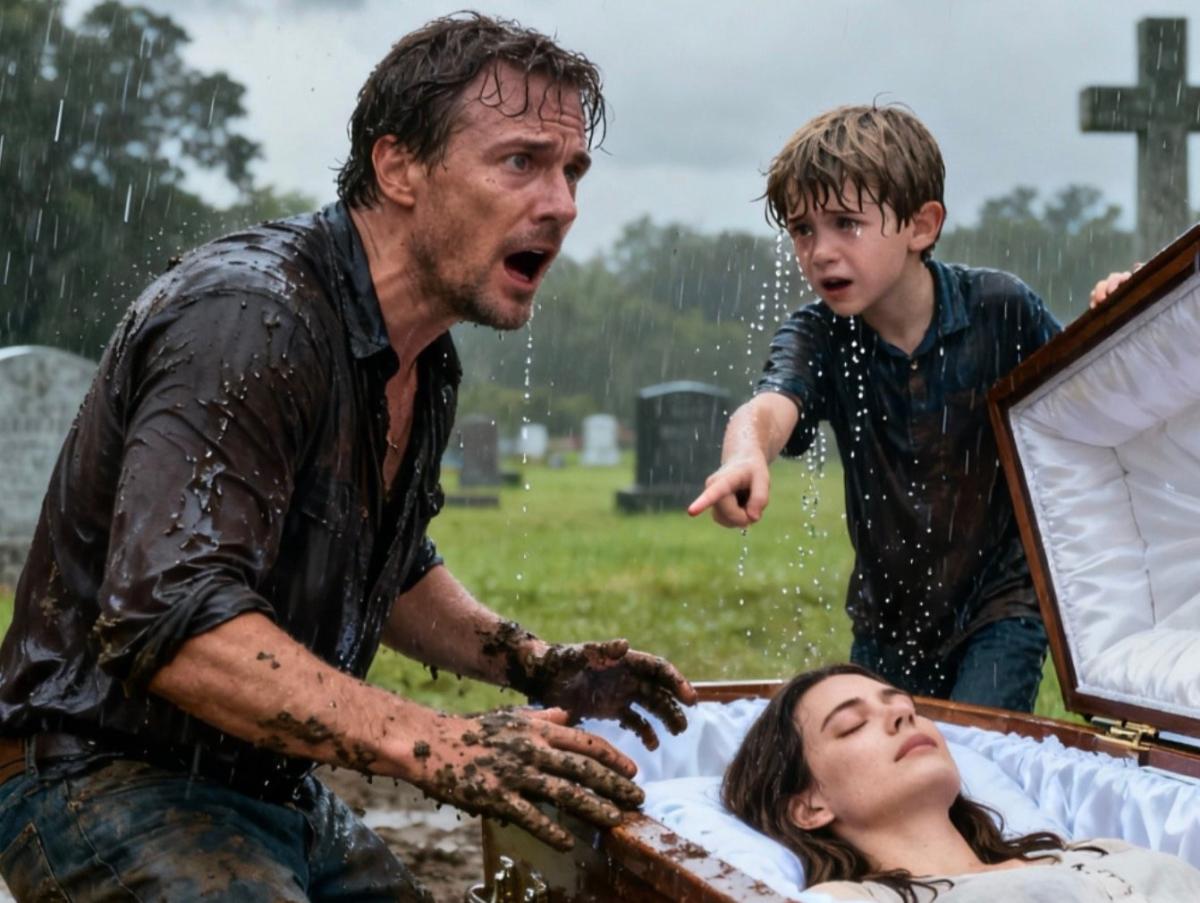 Μόλις μία ώρα μετά την ταφή, ένα 7χρονο αγόρι επέμενε να ξεθάψει ο πατέρας του τον τάφο της μητέρας του — και τη στιγμή που άνοιξε το καπάκι του φέρετρου, όλοι κράτησαν την ανάσα τους… 1 stigmiotypo othonis 2025 10 28 02.18.57