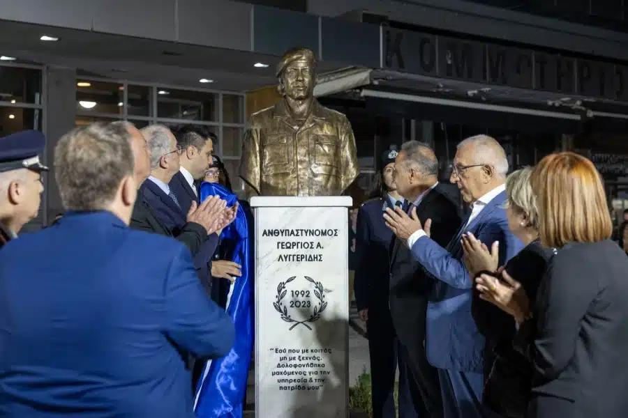 Θεσσαλονίκη: Αποκαλυπτήρια προτομής του αστυνομικού Γιώργου Λυγγερίδη παρουσία Τασούλα και Κακλαμάνη 1 6707202
