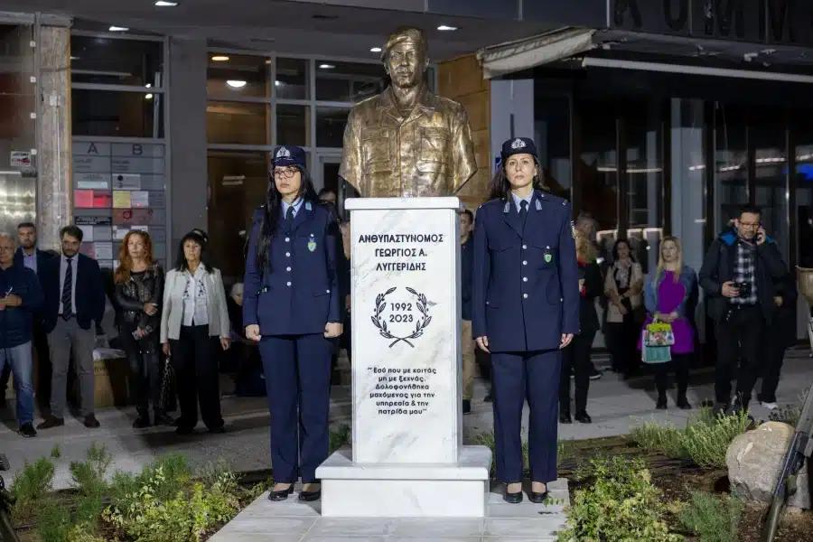 Θεσσαλονίκη: Αποκαλυπτήρια προτομής του αστυνομικού Γιώργου Λυγγερίδη παρουσία Τασούλα και Κακλαμάνη 2 6707188