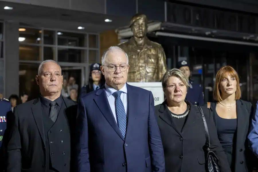 Θεσσαλονίκη: Αποκαλυπτήρια προτομής του αστυνομικού Γιώργου Λυγγερίδη παρουσία Τασούλα και Κακλαμάνη 3 6707212