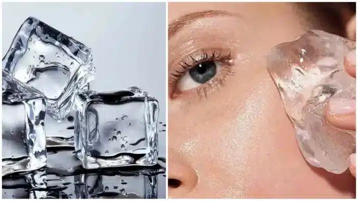 8 μαγικά φίλτρα νεότητας που ήξεραν οι γιαγιάδες μας 4 apply ice on your face to get that snow white glow benefits of applying ice on skin e1678627427562