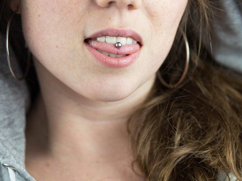 dentist tongue piercing
