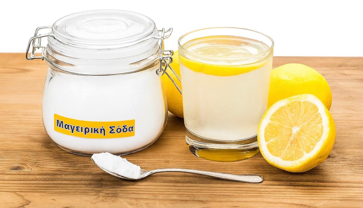 Νερό με μαγειρική σόδα και λεμόνι: Πώς να το ετοιμάσετε σωστά και ποια δοσολογία να χρησιμοποιήσετε 3 stigmiotypo othonis 2025 07 14 16.28.23