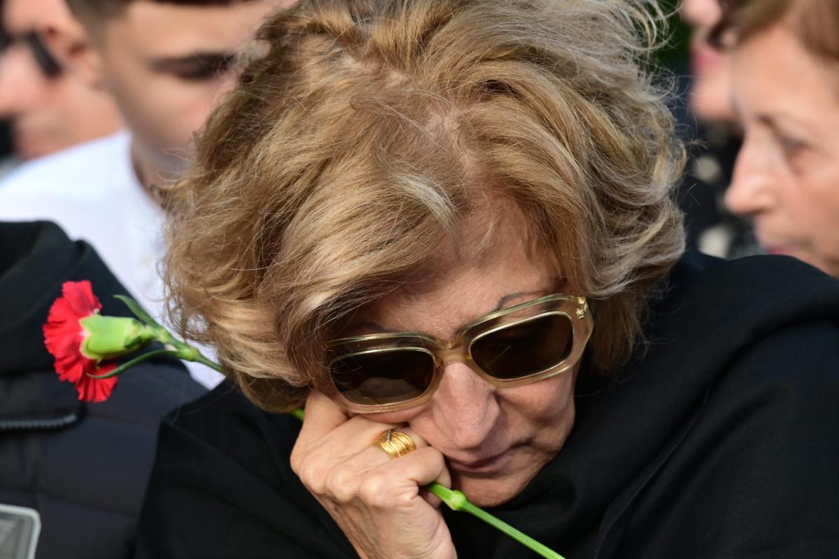 Πολιτική κηδεία του πρώην υπουργού και βουλετή του ΣΥΡΙΖΑ, Αλέκου Φλαμπουράρη στο Πάρκο Ελευθερίας (χώρος πρώην ΕΑΤ-ΕΣΑ), Πέμπτη 20 Νοεμβρίου 2025. Ο Αλέκος Φλαμπουράρης έφυγε από τη ζωή την περασμένη Τρίτη(18