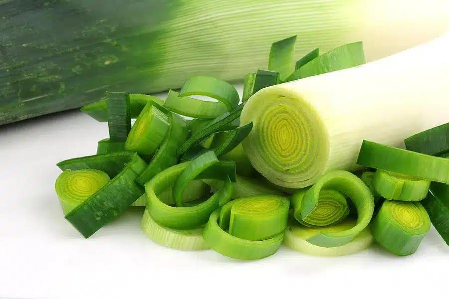 leeks fresh sliced1