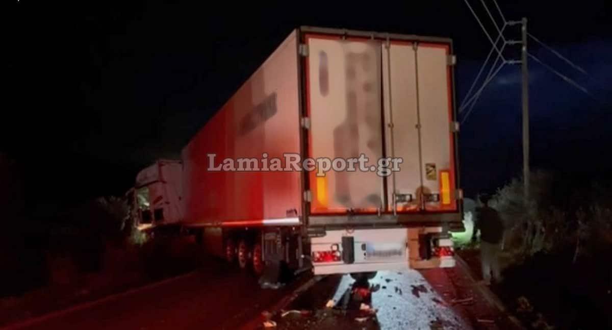 Σοβαρό τροχαίο στην παλιά εθνική οδό - Συγκρούστηκαν δύο νταλίκες και ένα ΙΧ 2 trocha ntalikes002