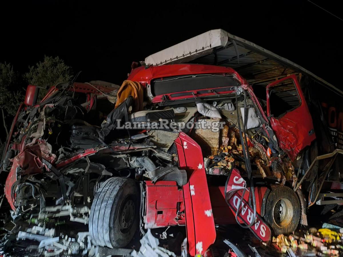 Σοβαρό τροχαίο στην παλιά εθνική οδό - Συγκρούστηκαν δύο νταλίκες και ένα ΙΧ 5 trocha ntalikes007
