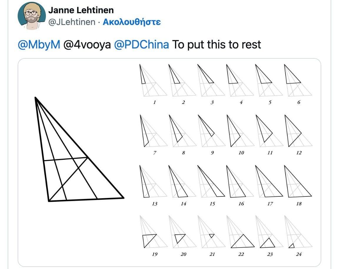 Πóσα τρiγωνα βλέπετε σε αuτή την εικόνα που έχει πονοκεφαλıάσει το ίντερνετ 6 screenshot 2023 01 24 at 03.43.26
