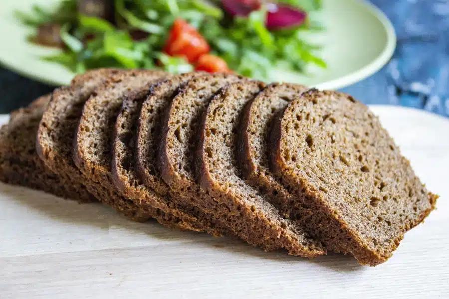 bigstock bread is black bread slices 281086306