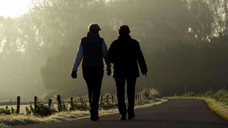 walking after dinner