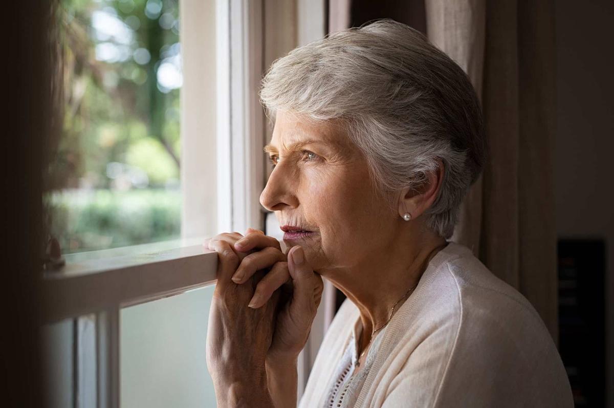 bigstock depressed senior woman