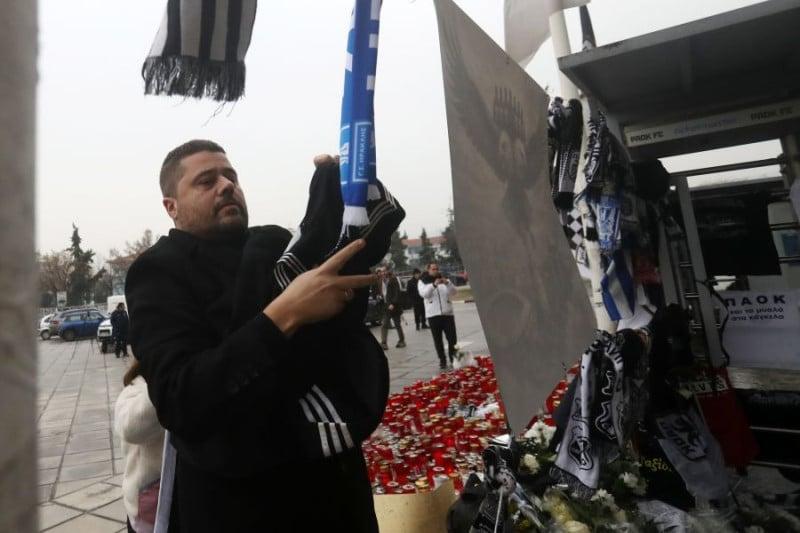 Συγκινημένος στην Τούμπα ο Γκαγκάτσης - Τίμησε τη μνήμη των φίλων του ΠΑΟΚ