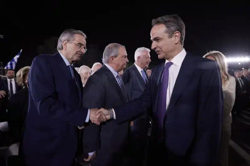 mitsotakis karamanlis samaras intime