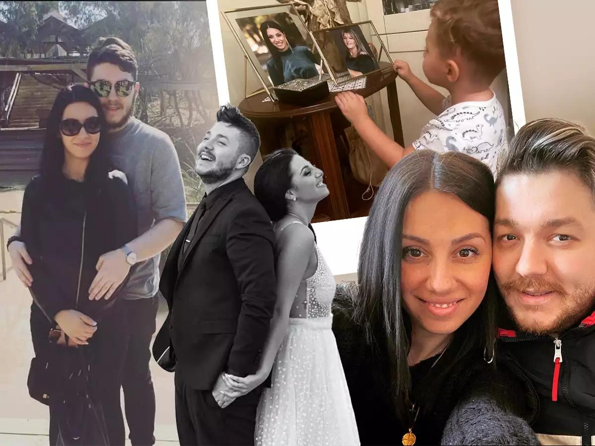 Ο μικρός Χρήστος αφήνει μπαλόνι στον ουρανό για τη μαμά του που χάθηκε στα Τέμπη 2 athina katsara tempi2