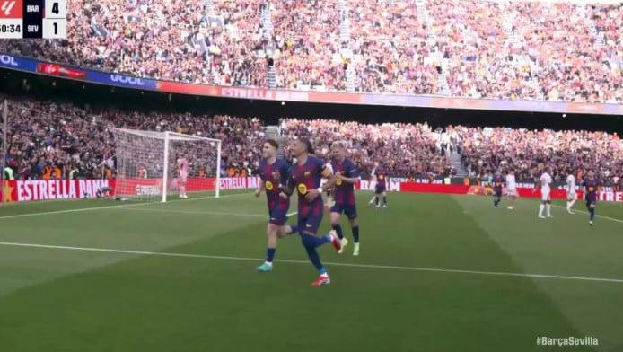 Χατ τρικ ο Ραφίνια - 5άρα η Μπαρτσελόνα στη Σεβίλλη (ΒΙΝΤΕΟ)