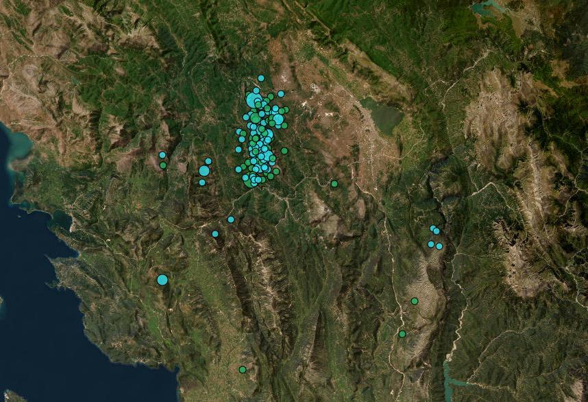 Μπαράζ σεισμών στην Ήπειρο - Απανωτές δονήσεις μέσα σε 45 λεπτά 2 Η σεισμική δραστηριότητα των τελευταίων ημερών στην Ήπειρο