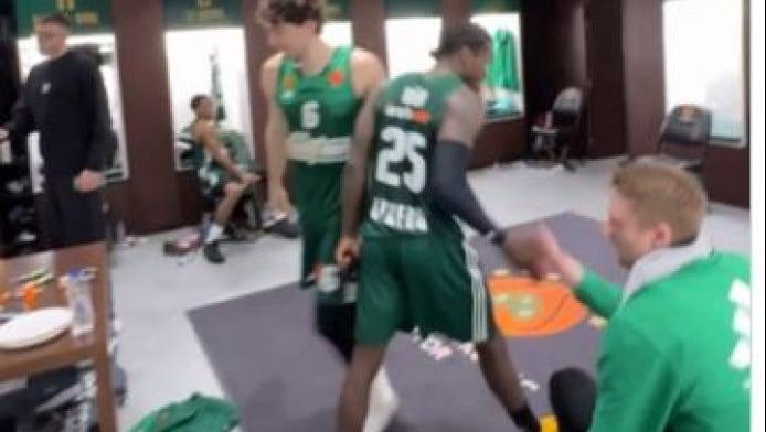 Μπήκαν και αποθεώθηκαν στα αποδυτήρια του Παναθηναϊκού οι Ναν και Λεσόρ!