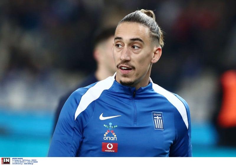 Ο Τσιμίκας σε προθέρμανση της Εθνικής