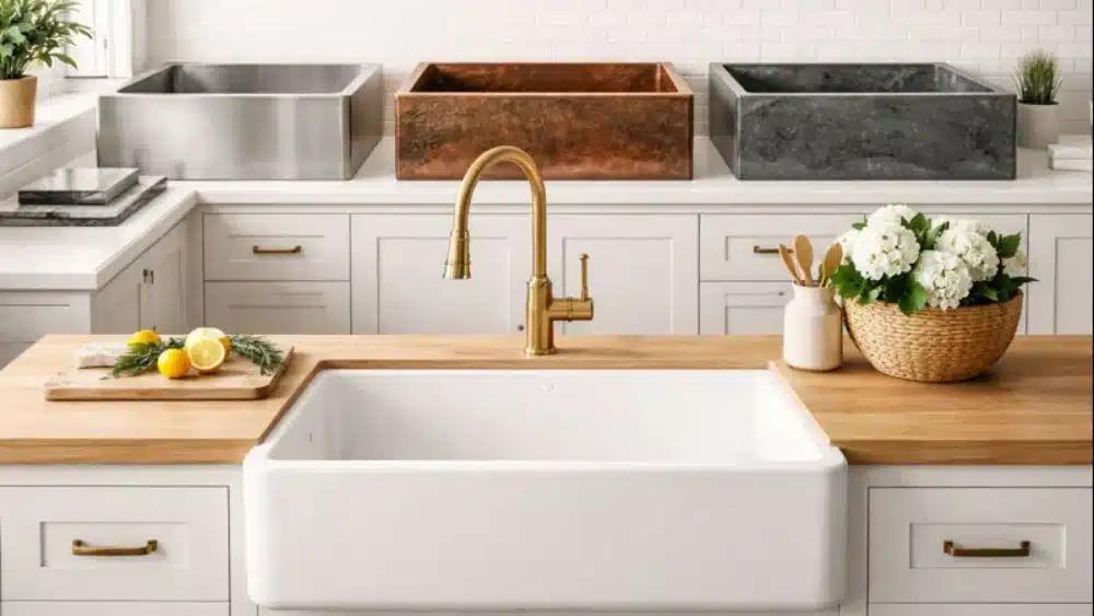 best kitchen and farmhouse sink material with pros and cons 1 41959f7c b1e4 4e40 936f 18df84923517