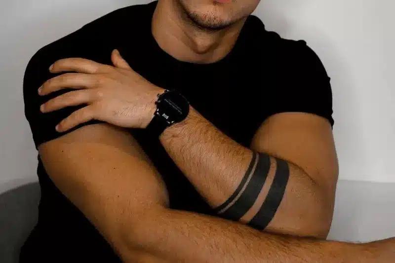 solid black armband tattoos