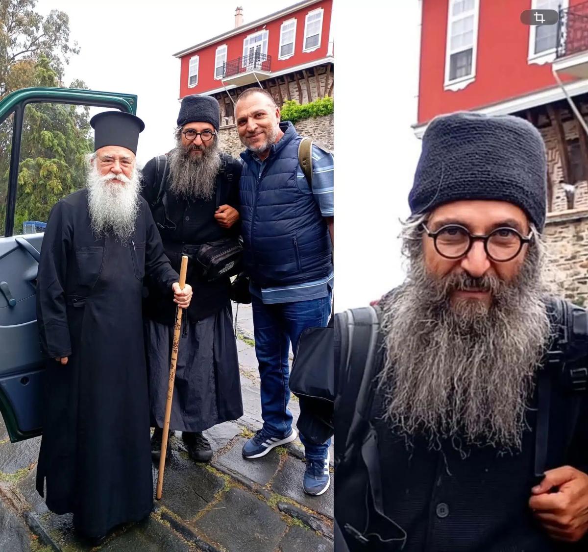 Με μακρύ μούσι και ράσα παπά: Αγνώριστος ο Άρης Σερβετάλης – Η πρώτη φωτογραφία μέσα από το Άγιον Όρος 2 image 5