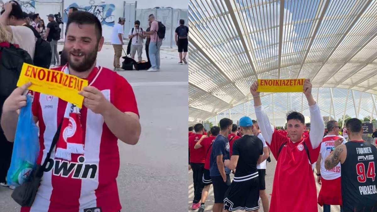 Οπαδοί του Ολυμπιακού κάνουν καζούρα σε Παναθηναϊκούς και βάζουν… ενοικιαστήριο στο ΟΑΚΑ 1 opadow 1
