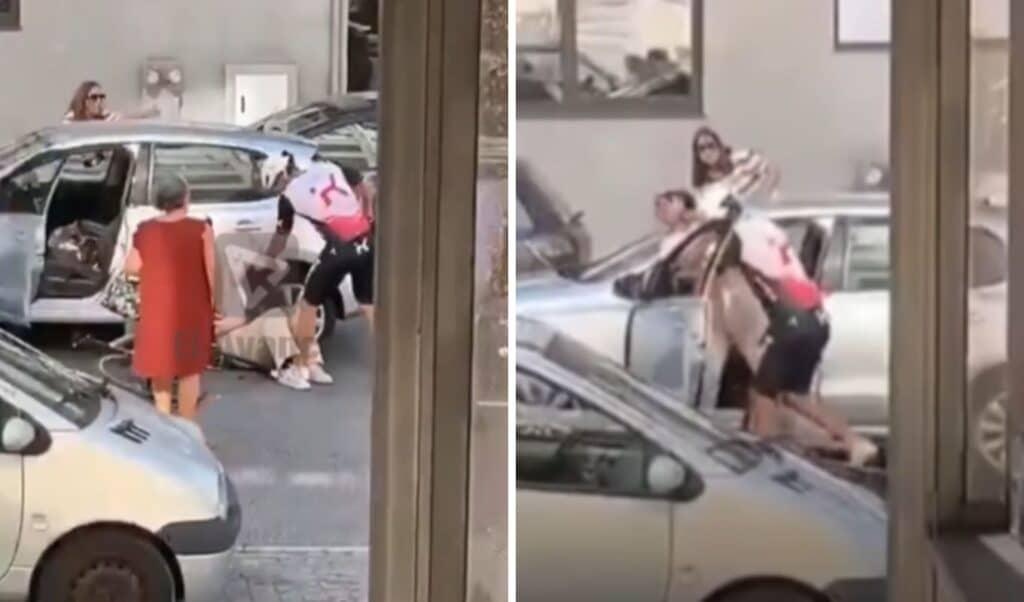 Ποδηλάτης στην Πορτογαλία άρπαξε από τον λαιμό και γρονθοκόπησε γυναίκα οδηγό στη μέση του δρόμου 2 podilatis ksylogopise gynaika portogalia 1024x602 1