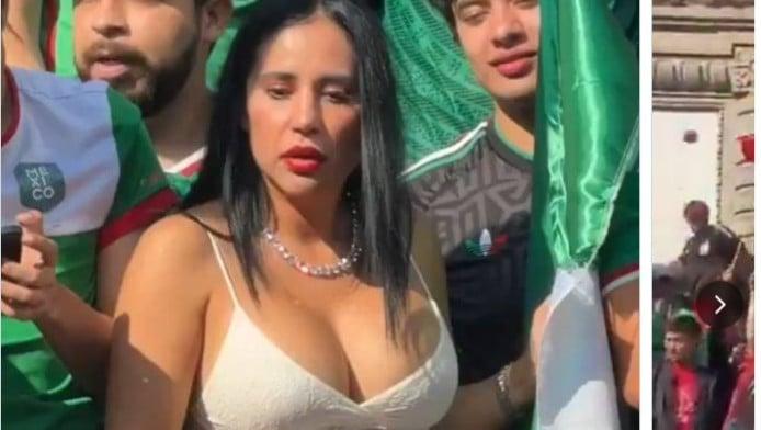 Μεξικάνα πολιτικός έγινε viral στο Μουντιάλ λόγω ντεκολτέ στην εξέδρα (ΦΩΤΟ