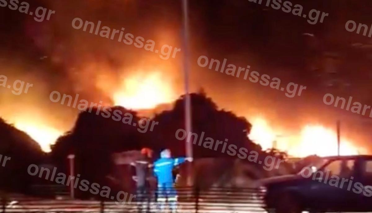 Φωτιά σε μονάδα ανακύκλωσης στη Λάρισα - 112 για καπνούς 1 202607102307482400