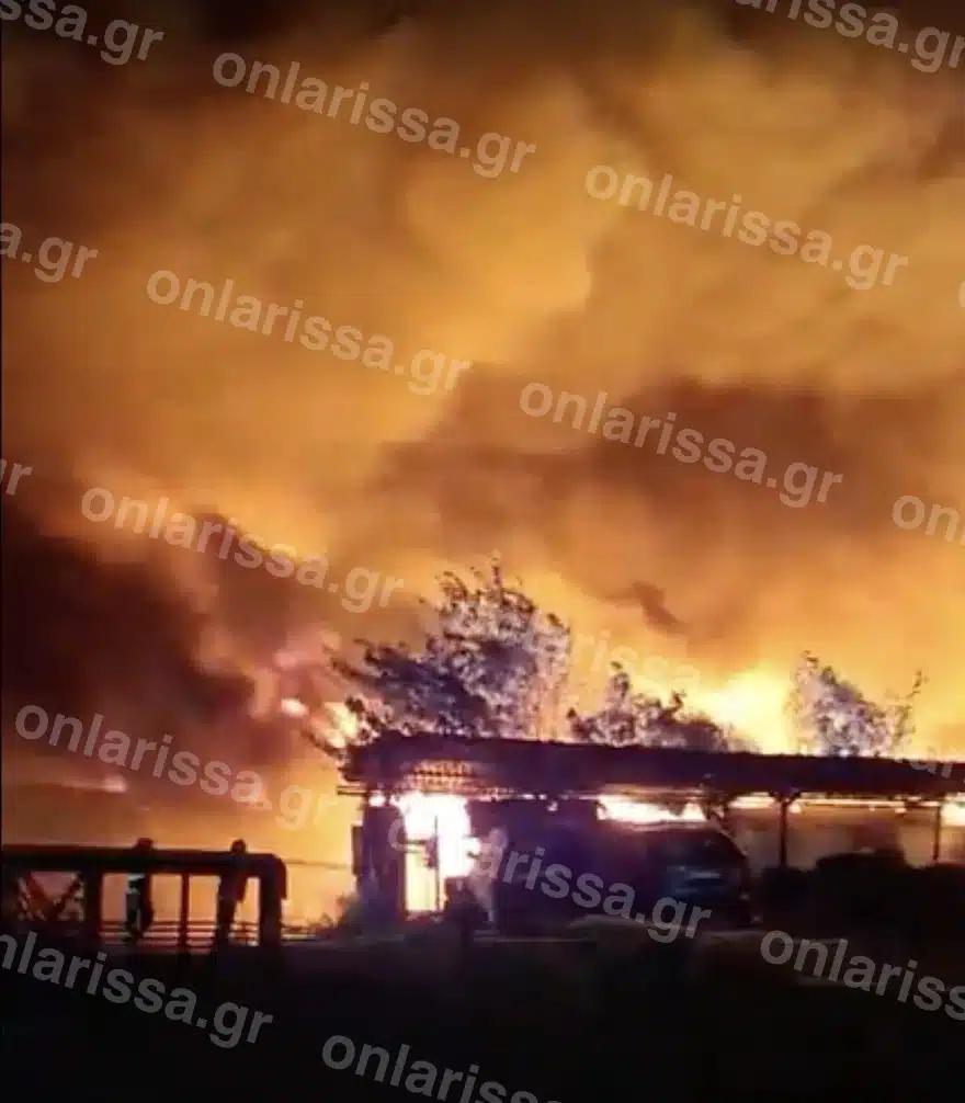 Φωτιά σε μονάδα ανακύκλωσης στη Λάρισα - 112 για καπνούς 4 202607102307549237
