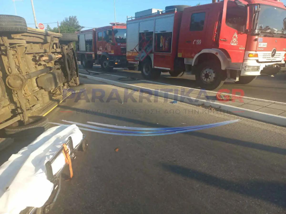 Ασθενοφόρο τράκαρε με αυτοκίνητο και τούμπαρε στα Χανιά – Νεκρός ο ασθενής που μετέφερ - 2 διασώστες τραυματίες 6