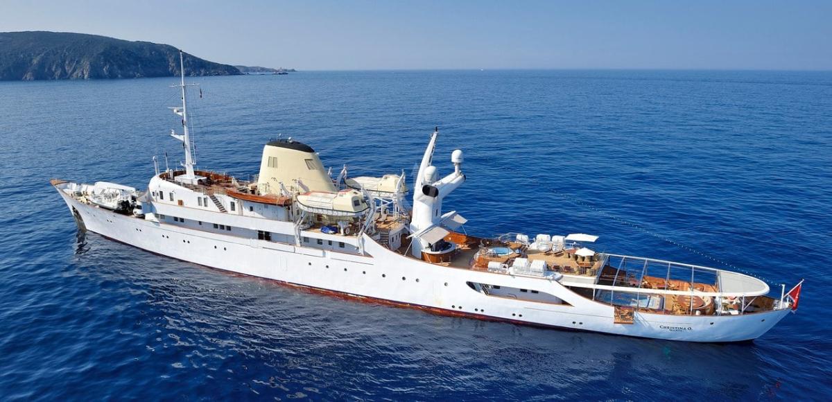 charter christina o yacht